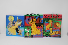 Vintage The Lion King Gift Bags & Beauty and the Beast Bundle. Rare - £23.46 GBP