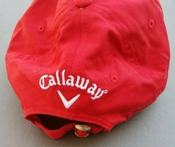Callaway Golf Hat Cap Logo Red - £15.16 GBP
