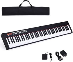 Costzon BX-II 88-Key Portable Touch Sensitive Digital Piano, Upgraded Electric - £143.94 GBP