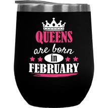 Make Your Mark Design Queens Are Born in February Coffee &amp; Tea Gift Mug for Mom, - £22.86 GBP