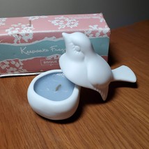 Bisque Bird Trinket Box with Candle, Keepsake Fragrances new in box, Bisque Bird image 2