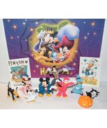 Disney Mickey and Friends Halloween Party Favor Set of 12 With 10 Figure... - $15.95