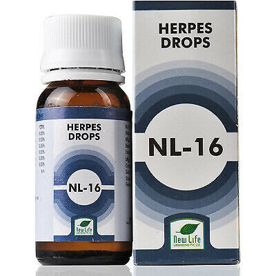 New Life NL-16 (Herpes Drops) (30ml) PURE AYURVEDIC REMEDY - $12.61
