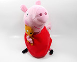 Ty Beanie Babies Peppa Pig Pink Embroidered Eyes Plush Bean Bag Stuffed ... - $9.92