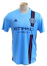 Adidas MLS Blue New York City FC AeroReady Short Sleeve Jersey Men&#39;s NWT - £67.16 GBP