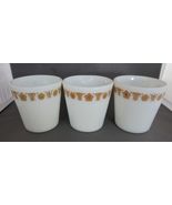 Vintage 3X Butterfly Gold Corning Pyrex D Handle Coffee Tea Mugs - $13.99