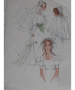 Simplicity Pattern 9826 Bridal Headpieces with Veils Length & Style Variations  - £6.25 GBP