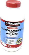 Kirkland Signature Extra Strength Glucosamine HCI 1500mg, With MSM 1500 mg, 375- - £32.76 GBP