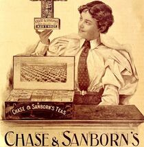 Chase And Sandborn Teas 1897 Advertisement Victorian Hot Beverage DWKK9 - €17,28 EUR