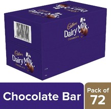 Cadbury Dairy Milk Chocolate Bar, 6.6g (Pack of 72) - £27.07 GBP