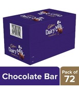 Cadbury Dairy Milk Chocolate Bar, 6.6g (Pack of 72) - $34.43