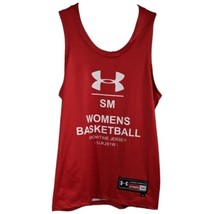 Womens Basketball Jersey Red Under Armour Sleeveless Tank Tank Top Size ... - $19.08