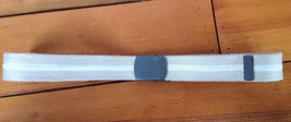 GAP 1969 Cotton Webbing Military Style Mens Khaki Striped Belt w Buckle 40-43 - £15.74 GBP