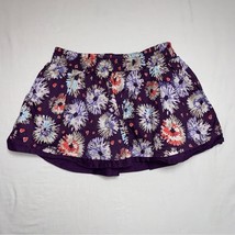 Old Navy Purple Floral Skirt Girl’s 6-7 Flare circle skirt Christmas Cute - $9.90