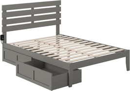 Full-Size, Grey Afi Oxford Island Turbo Charger And Bed Drawers. - £371.78 GBP