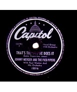 Johnny Mercer Capital 78rpm record That’s the Way He Does &amp; Never Make eyes - $11.94 CAD