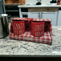 Rae Dunn Artisan collection Mug Set “Santa Claus &amp; Santa’s Helper Gift NEW - $41.67