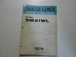 1974 Suzuki Snowmobile SM21WL Parts Catalog Manual STAINED WORN FACTORY ... - $32.98