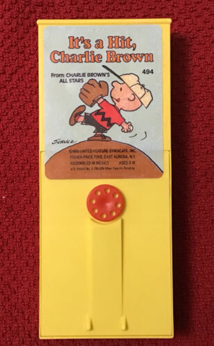 Primary image for Fisher Price Movie Viewer Cartridge "It's a Hit, Charlie Brown" #494 - WORKS!!!