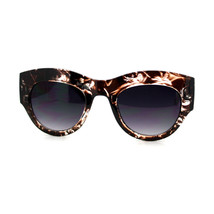 Womens Sunglasses Thick Designer Frame Fall Fashion Leaf Print - $7.95