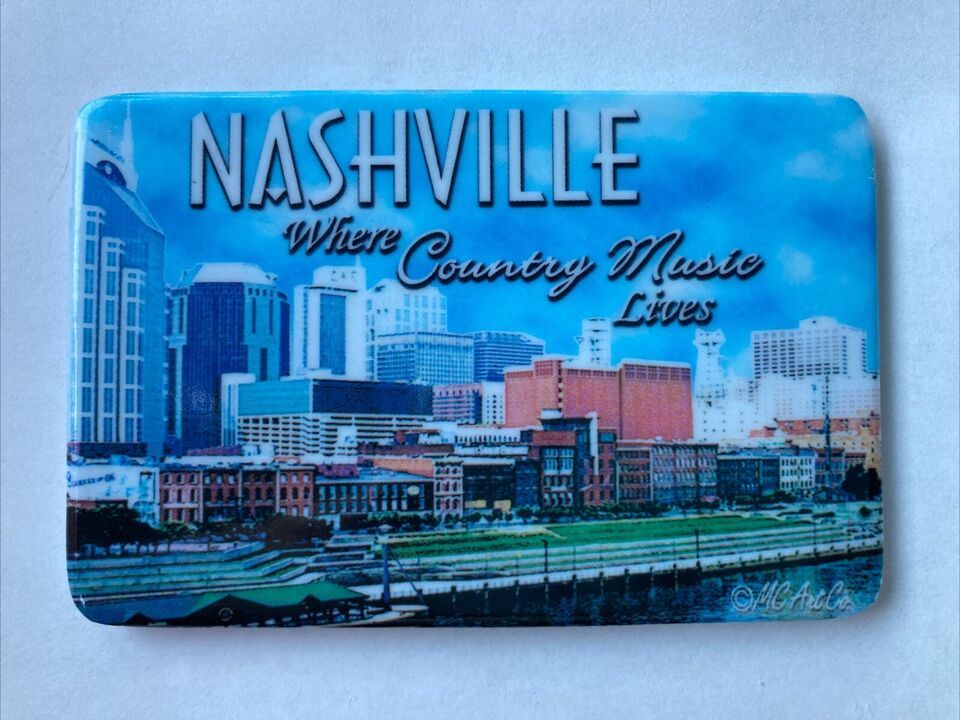 Souvenir Tourist Nashville Tennessee Fridge Magnet Where Country Music L... - $5.63