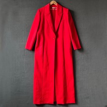 Alice + Olivia Red Long Peacoat Coat - Women&#39;s Size L - $142.45