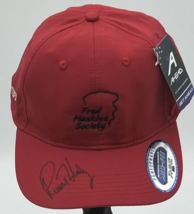 Fred Haskins Society Dad Hat Red Signed New with Tags Golf Cap - £13.72 GBP
