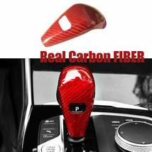 Real Carbon Fiber Gear Shift Knob Head Cover Trim For BMW 3 Series G20 2... - £21.97 GBP