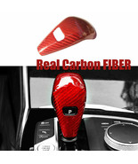 Real Carbon Fiber Gear Shift Knob Head Cover Trim For BMW 3 Series G20 2... - £21.90 GBP