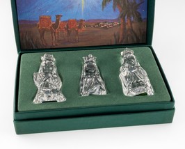 Marquis Von Waterford Crystal The Three Wise Herren Set W/Original Dose - $98.99