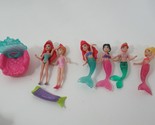 Disney Polly Pocket Princess Little Mermaid Ariel Sisters dolls shell ch... - $35.63
