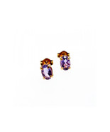 14K YELLOW GOLD TOURMALINE STUD EARRINGS - $268.91
