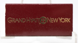 Grand Hyatt Hotel New York City NY Crystal Fountain Matchbox Unstruck Vintage - £5.53 GBP