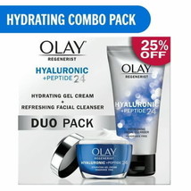 Olay Skincare Regenerist Hyaluronic + Peptide 24 Duo Pack, Soothes Dryness, Skin - £24.08 GBP