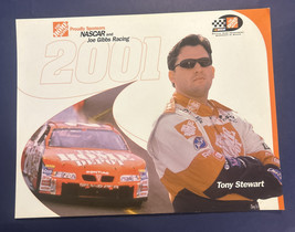 Tony Stewart 2001 Home Depot Joe Gibbs Winston Cup 9X11 Promotional Card Photo - £3.93 GBP