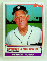 1983 Topps Sparky Anderson #666 Baseball Card - Vending Case - £1.55 GBP