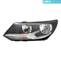 Headlight For 2012-2017 Volkswagen Tiguan Left Side Black Chrome Housing Clear - £208.06 GBP