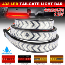 40&quot; Truck Tailgate Strip LED Sequential Turn Signal Brake Tail Reverse L... - $27.99