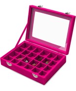 24 Grid Velvet Jewelry Box - £31.69 GBP