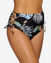 Hula Honey Juniors Aloha Breeze Lace-up-Side High-Waist Bottoms, Small - £15.81 GBP