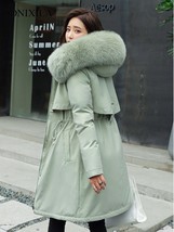2023 winter women s parkas plush cotton jacket thick coat with hood oversized midi long thumb200