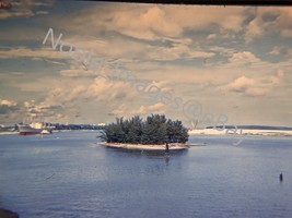 1962 Leaving Miami aboard SS Bahama Star Shoreline Florida Kodachrome 35mm Slide - £4.28 GBP
