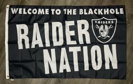 Oakland Raiders Nation Flag 3x5 ft Man-Cave Banner Flag 90cmx150cm - £12.60 GBP