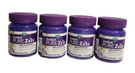 4 Pack Vicks ZzzQuil Pure Zzzs Melatonin Chamomile Lavender 24 Gummies 03/24 - £15.78 GBP