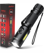 Flashlight, Magnetic LED Flashlight, Super Bright Tactical Flashlight, Cob Work - $13.95