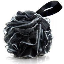 Charcoal Shower Loofah Bath Sponge Large Mesh Pouf Exfoliating Body Ball - $9.44 CAD