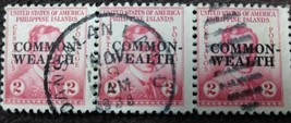 Three  1935 Philippines Commonwealth Used Postage Stamps - £0.77 GBP