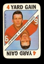Vintage FOOTBALL Trading Card 1971 Topps Game Len Dawson Kansas City Chiefs #25 - £7.59 GBP