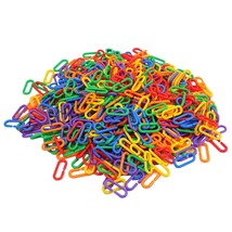 1000 Pieces Plastic C-Clip Hooks Chain Links, Interchangeable Rainbow C-Links Ki - £28.46 GBP