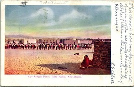 Vtg Postcard 1906 Native American Acequia Dance Isleta Pueblo, New Mexico P10 - £14.20 GBP